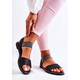 S.Barski Sandalias Clásicas Con Tachuelas Shelly Negras negro 2