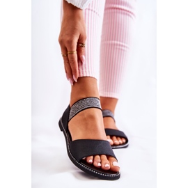 S.Barski Sandalias Clásicas Con Tachuelas Shelly Negras negro 1