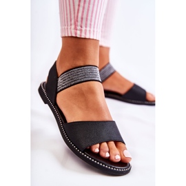 S.Barski Sandalias Clásicas Con Tachuelas Shelly Negras negro 3