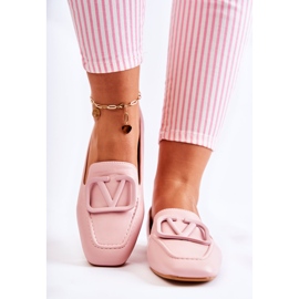 PS1 Mocasines Brogues Con Adorno Hermosa Rosa rosado 3