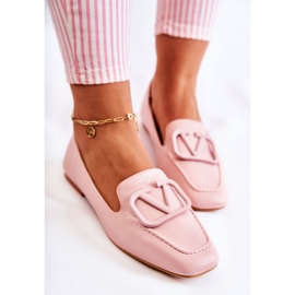 PS1 Mocasines Brogues Con Adorno Hermosa Rosa rosado 5