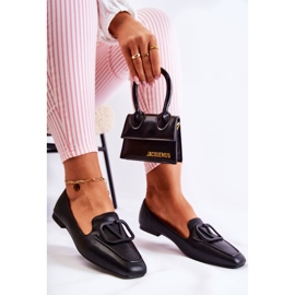 PS1 Zapatos mocasines con adorno Hermosa Negro 3