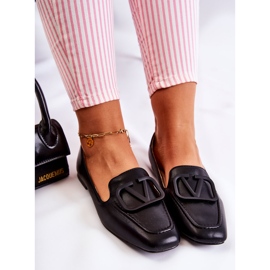 PS1 Zapatos mocasines con adorno Hermosa Negro 5