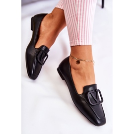 PS1 Zapatos mocasines con adorno Hermosa Negro 6