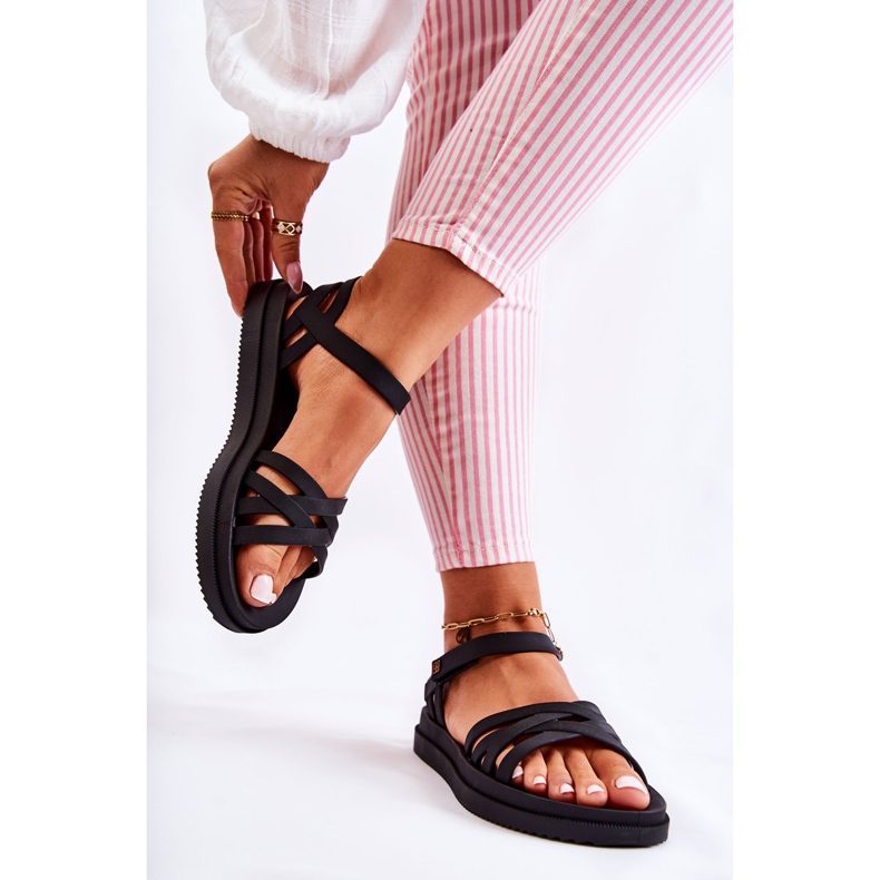 Sandalias Mujer Fragante Con Velcro ZAXY JJ285068 Negro 2