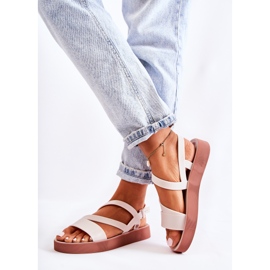 Sandalias mujer de goma ZAXY JJ285053 Blanco 2