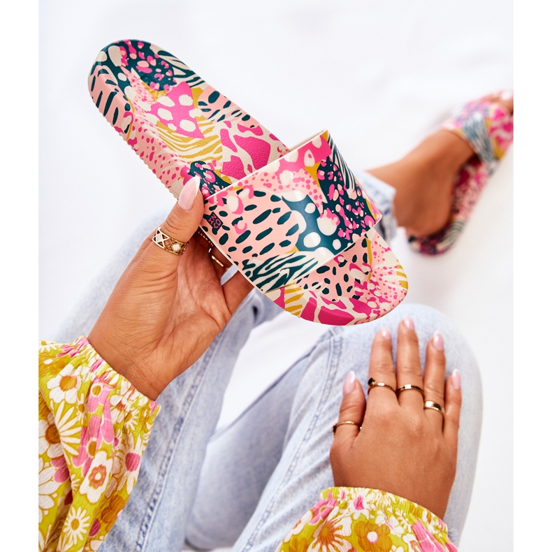 Pantuflas Goma Perfumada ZAXY JJ285097 Rosa-Verde 1