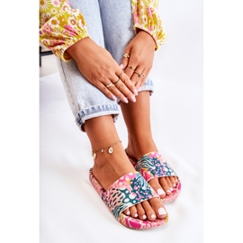 Pantuflas Goma Perfumada ZAXY JJ285097 Rosa-Verde 2