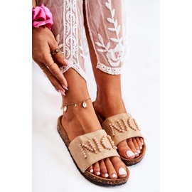 PE1 Zapatillas Clásicas Ante Cuentas Beige Vayana 4
