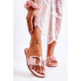 FS1 Pantuflas Marsala rosa de moda para mujer rosado 1 FS1 Pantuflas Marsala rosa de moda para mujer rosado 1