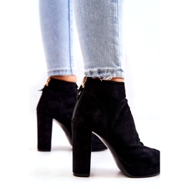 WS1 Botas negras en una barra, dedos abiertos, adorar negro 3