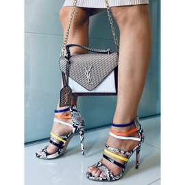 Sandalias con alfiler Sofronia MARRÓN / BLANCO multicolor 1 Sandalias con alfiler Sofronia MARRÓN / BLANCO multicolor 1