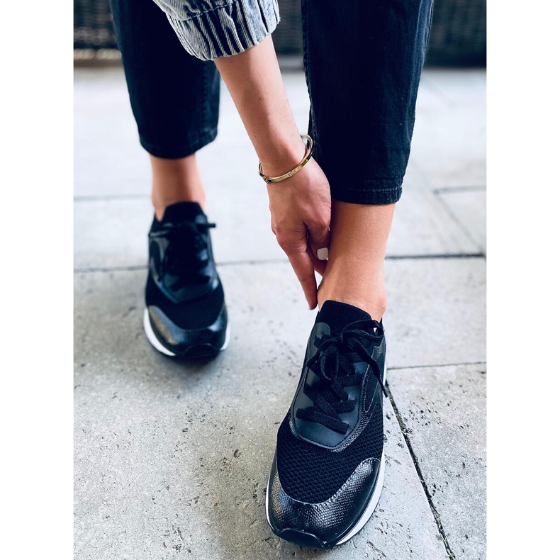 Zapatillas estilo calcetín Remy Black negro 1