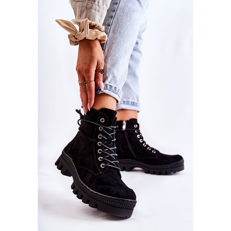 S.Barski Cazadoras Gamuza Layden Negras Con Pespuntes negro 1