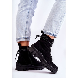 S.Barski Cazadoras Gamuza Layden Negras Con Pespuntes negro 5