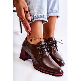 S.Barski Zapatos Con Cremallera Marrón y Rojo Laurosa 7