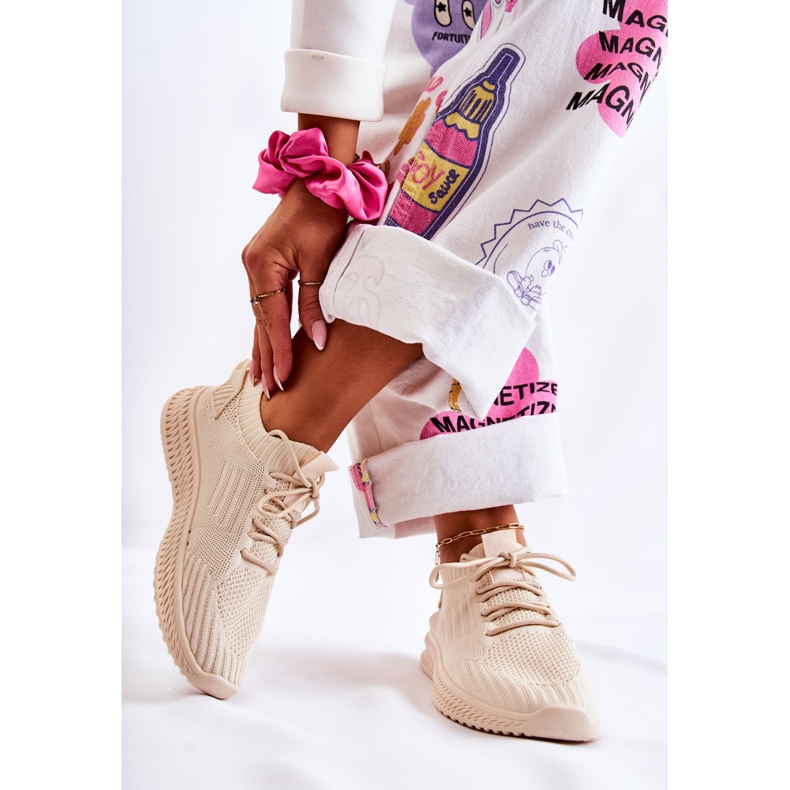 PS1 Deportivas Mujer Sneakers Beige Claro Storia 2