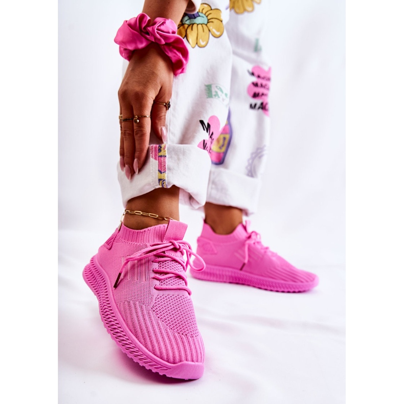 PS1 Deportivas de mujer Sneakers tejido Rosa Storia 1