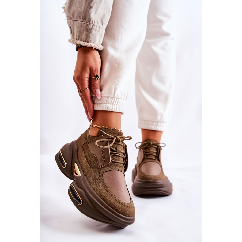 PS1 Deportivas deportivas de mujer Zapatos Kaki New Horizon marrón 1 PS1 Deportivas deportivas de mujer Zapatos Kaki New Horizon marrón 1