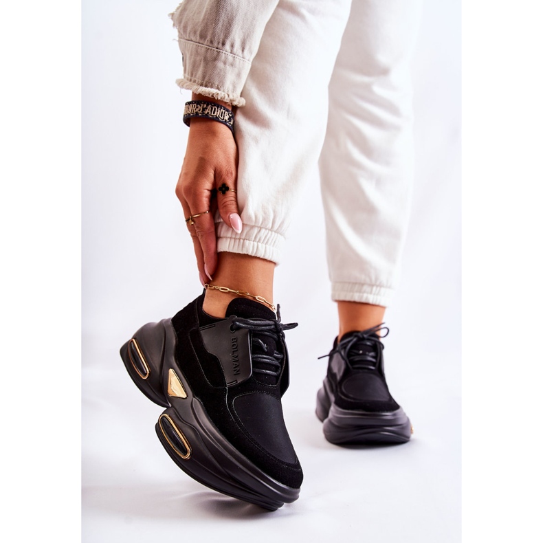 PS1 Zapatillas Deportivas Mujer Zapatos Deportivos Negro New Horizon 1