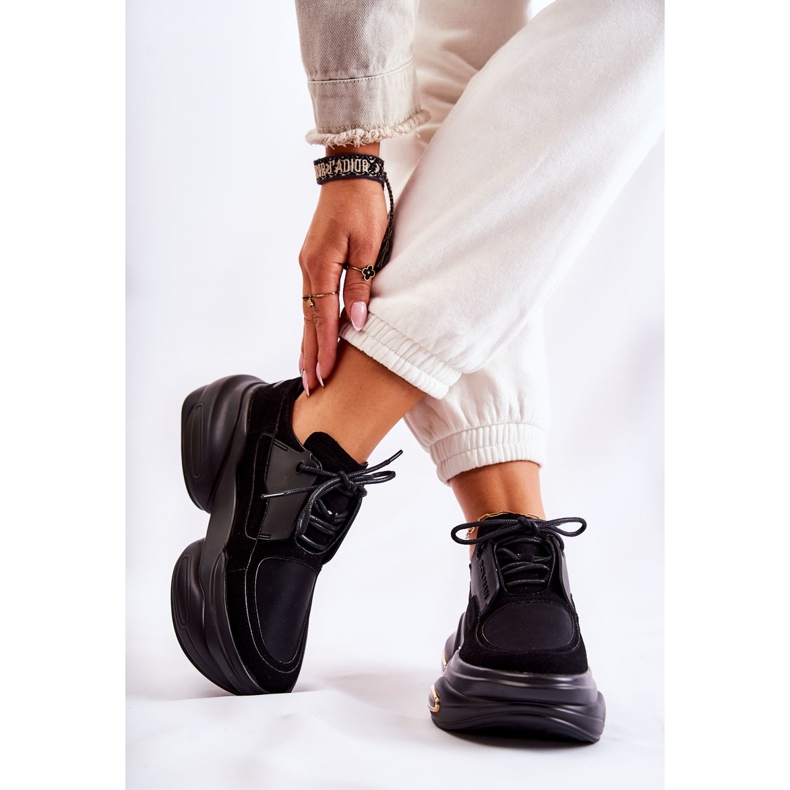 PS1 Zapatillas Deportivas Mujer Zapatos Deportivos Negro New Horizon 2