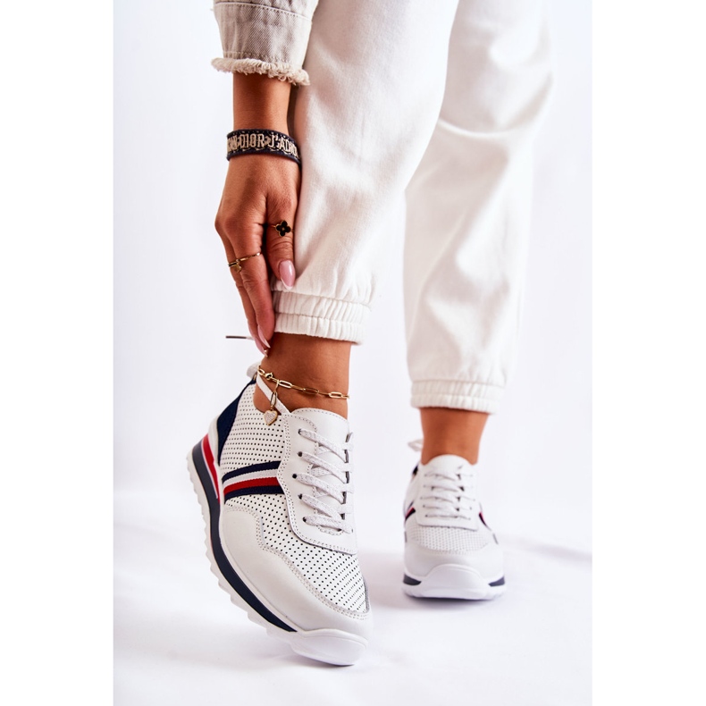 PE1 Deportivas mujer piel blanca y azul marino Jane blanco 1