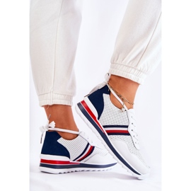 PE1 Deportivas mujer piel blanca y azul marino Jane blanco 5