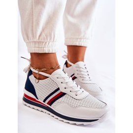 PE1 Deportivas mujer piel blanca y azul marino Jane blanco 6