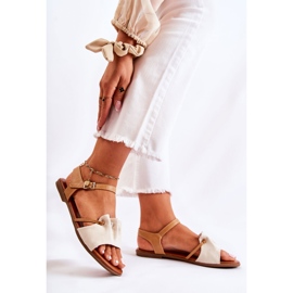 PE1 Sandalias Elegantes Ante Lentejuelas Beige Vitoria marrón 3