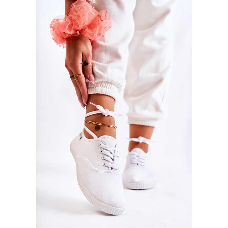 PE1 Zapatillas Clásicas Mujer Blancas Dellis blanco 2