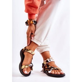 PM1 Sandalias Mujer Con Velcro Negro Caprisa blanco 2 PM1 Sandalias Mujer Con Velcro Negro Caprisa blanco 2