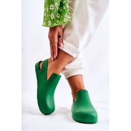 FS1 Zuecos de goma verde Meriko verde de moda 2
