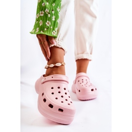 FS1 Pantuflas De Espuma Mujer Crocs Rosa Coline 1