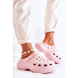 FS1 Pantuflas De Espuma Mujer Crocs Rosa Coline rosado 4
