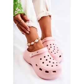 FS1 Pantuflas De Espuma Mujer Crocs Rosa Coline rosado 5
