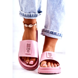 Pantuflas Mujer Big Star JJ274A303 Rosa rosado 4