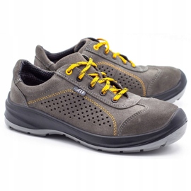 ŁUKPOL Zapatos de trabajo para hombre Techwork 1128PP, gris ['gris'] 2