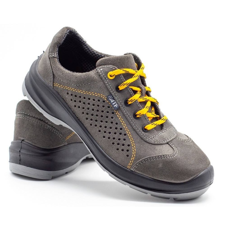 ŁUKPOL Zapatos de trabajo para hombre Techwork 1128PP, gris ['gris'] 3