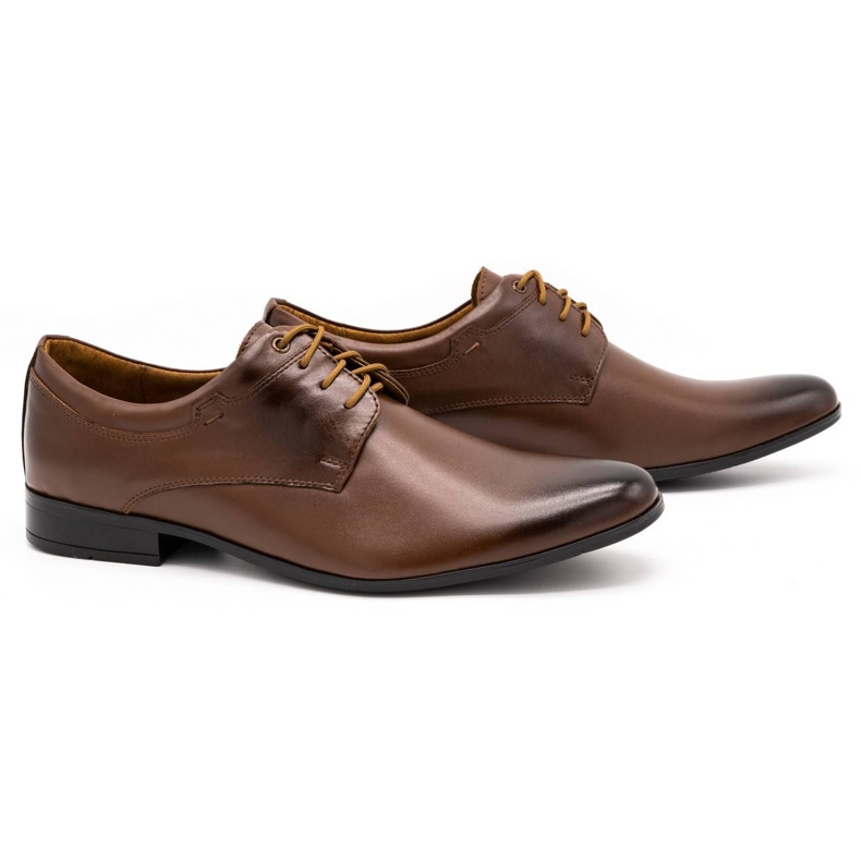 Olivier Zapatos de vestir hombre piel 263LU marrón 2