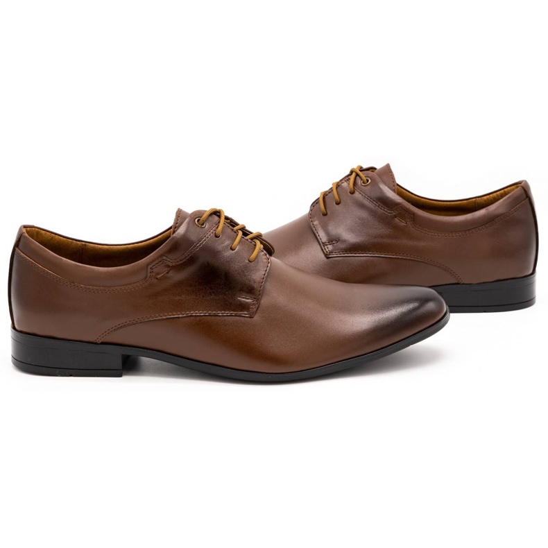 Olivier Zapatos de vestir hombre piel 263LU marrón 4
