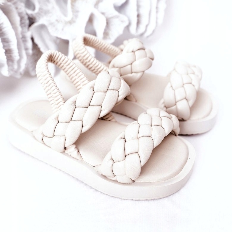 FR1 Sandalias para niños con Cutie-Pie de canalé beige 3