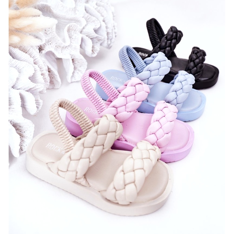 FR1 Sandalias para niños con Cutie-Pie de canalé beige 1