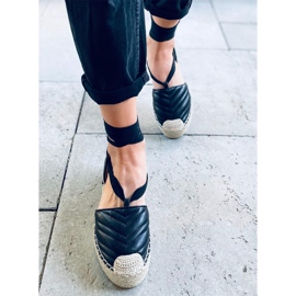 Alpargatas atadas al tobillo Freesia Black negro 2 Alpargatas atadas al tobillo Freesia Black negro 2