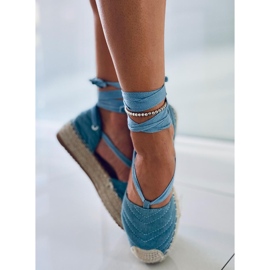 Alpargatas tobilleras Azul Fresia 1