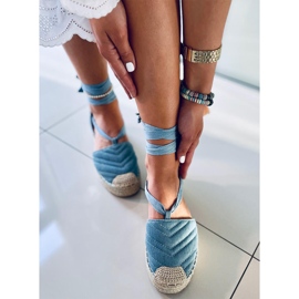 Alpargatas tobilleras Azul Fresia 3