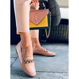 Mocasines de cadena Addison nude beige 1