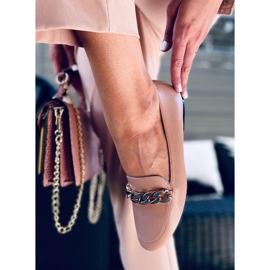 Mocasines de cadena Addison nude beige 2