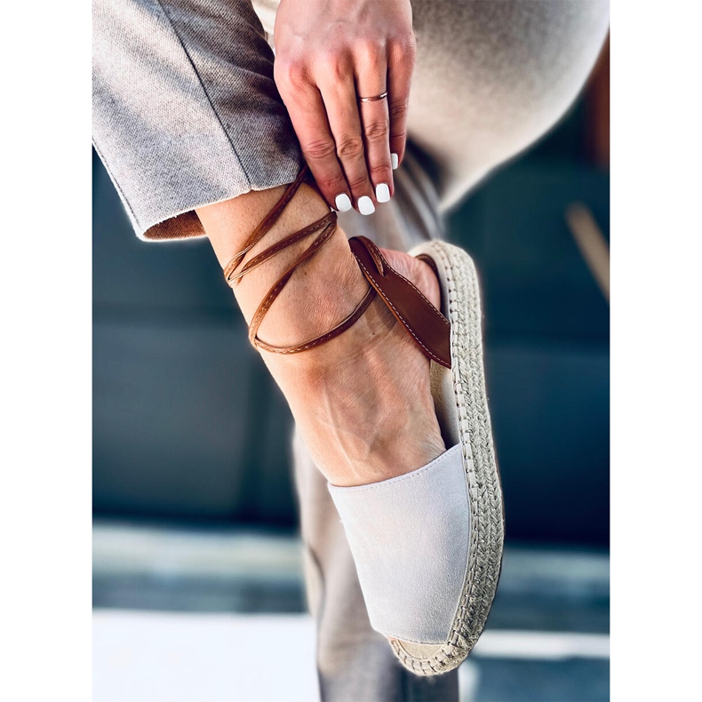 Alpargatas de mujer Andrina Pink beige multicolor rosado 1