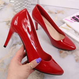 AEROBIE Zapatos de tacón lacado rojo W Sergio Leone 1