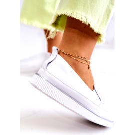 Sneakers Mujer Piel Slip-On S.Barski Blanco 4